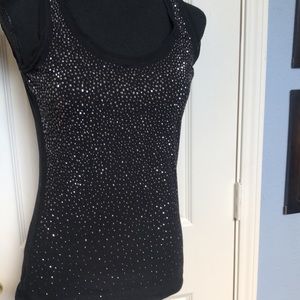 White House Black Market black sparkly Tank Top.